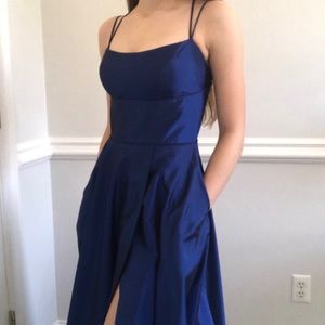 Sherri Hill Royal Blue prom dress / formal gown with pockets